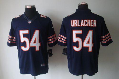  Bears #54 Brian Urlacher Navy Blue Team Color Men's Stitched NFL Limited Jersey