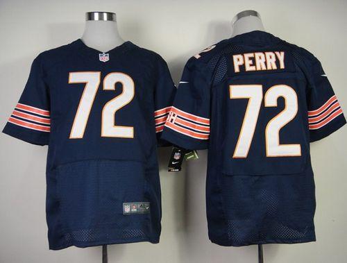  Bears #72 William Perry Navy Blue Team Color Men's Stitched NFL Elite Jersey