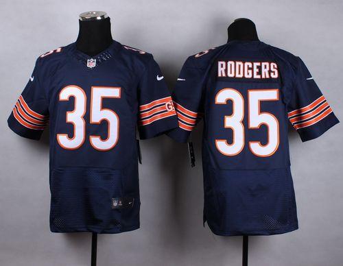 Bears #35 Jacquizz Rodgers Navy Blue Team Color Men's Stitched NFL Elite Jersey