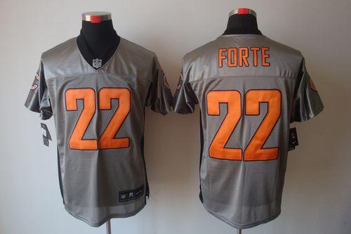  Bears #22 Matt Forte Grey Shadow Men's Stitched NFL Elite Jersey