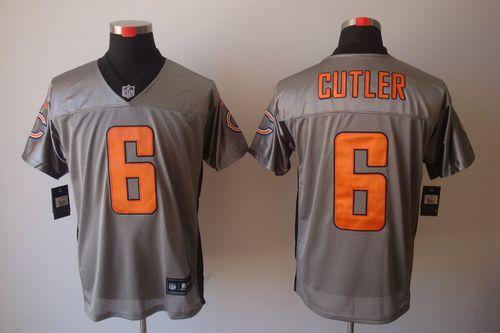  Bears #6 Jay Cutler Grey Shadow Men's Stitched NFL Elite Jersey