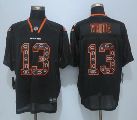  Bears #13 Kevin White New Lights Out Black Men's Stitched NFL Elite Jersey