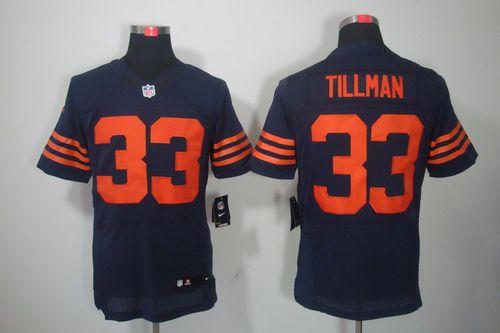  Bears #33 Charles Tillman Navy Blue 1940s Throwback Men's Stitched NFL Elite Jersey