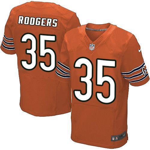  Bears #35 Jacquizz Rodgers Orange Alternate Men's Stitched NFL Elite Jersey