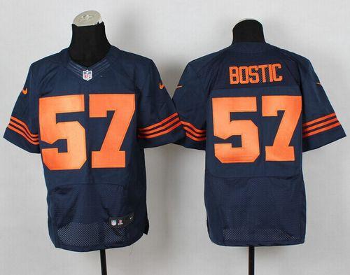  Bears #57 Jon Bostic Navy Blue 1940s Throwback Men's Stitched NFL Elite Jersey