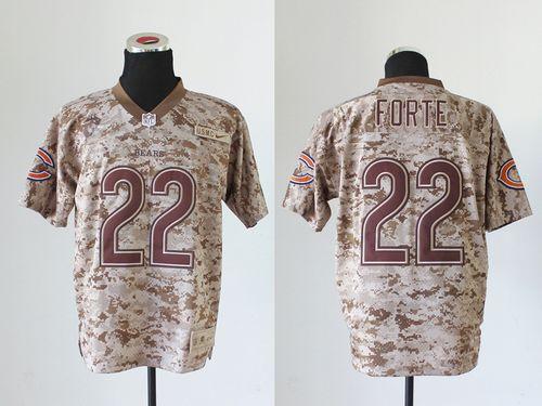  Bears #22 Matt Forte Camo USMC Men's Stitched NFL New Elite Jersey