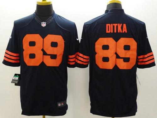  Bears #89 Mike Ditka Navy Blue 1940s Throwback Men's Stitched NFL Limited Jersey