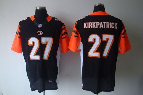 Bengals #27 Dre Kirkpatrick Black Team Color Men's Stitched NFL Elite Jersey