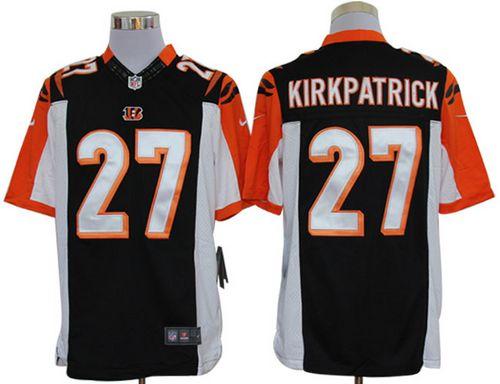  Bengals #27 Dre Kirkpatrick Black Team Color Men's Stitched NFL Limited Jersey