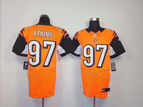 Bengals #97 Geno Atkins Orange Alternate Men's Stitched NFL Elite Jersey