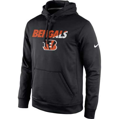 Cincinnati Bengals  Kick Off Staff Performance Pullover Hoodie Black