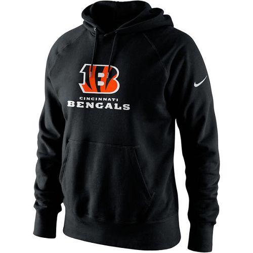 Men's Cincinnati Bengals  Black Lockup Pullover Hoodie