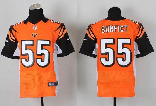  Bengals #55 Vontaze Burfict Orange Alternate Men's Stitched NFL Elite Jersey