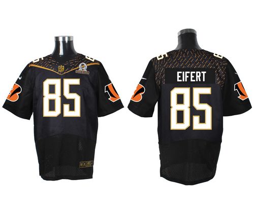  Bengals #85 Tyler Eifert Black 2016 Pro Bowl Men's Stitched NFL Elite Jersey