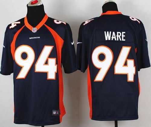  Broncos #94 DeMarcus Ware Navy Blue Alternate Men's Stitched NFL New Game Jersey