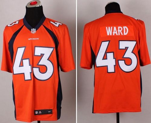  Broncos #43 T.J. Ward Orange Team Color Men's Stitched NFL New Game Jersey