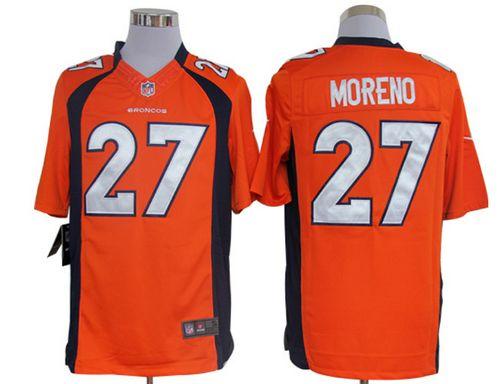  Broncos #27 Knowshon Moreno Orange Team Color Men's Stitched NFL Limited Jersey
