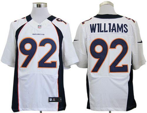  Broncos #92 Sylvester Williams White Men's Stitched NFL Elite Jersey