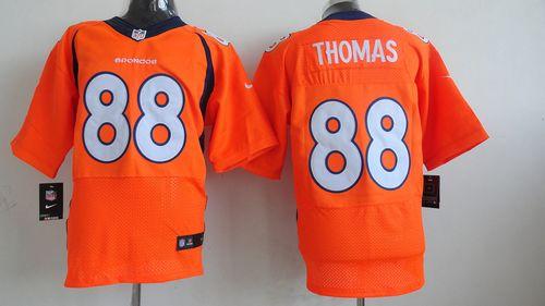  Broncos #88 Demaryius Thomas Orange Team Color Men's Stitched NFL New Elite Jersey