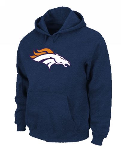 Denver Broncos Logo Pullover Hoodie Dark Blue