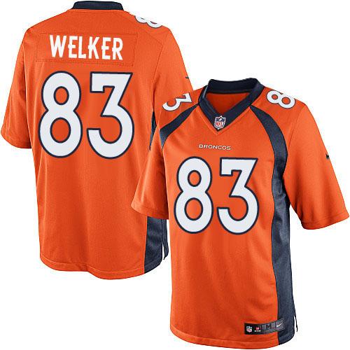  Broncos #83 Wes Welker Orange Team Color Men's Stitched NFL New Limited Jersey