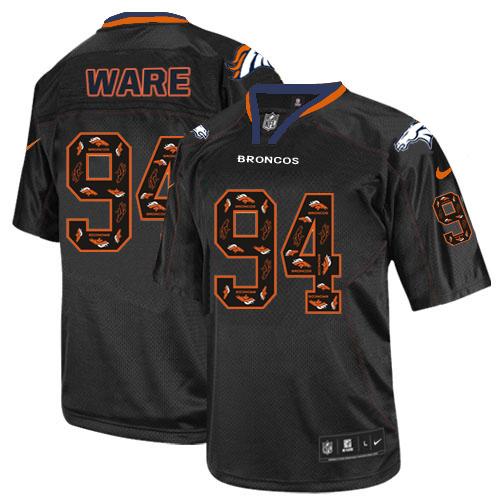  Broncos #94 DeMarcus Ware New Lights Out Black Men's Stitched NFL Elite Jersey