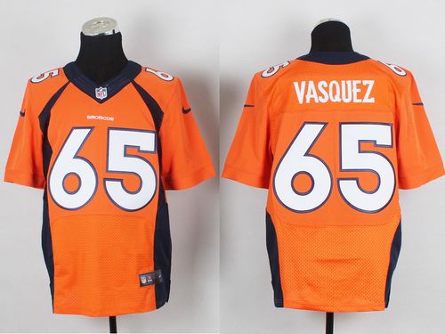  Broncos #65 Louis Vasquez Orange Team Color Men's Stitched NFL New Elite Jersey