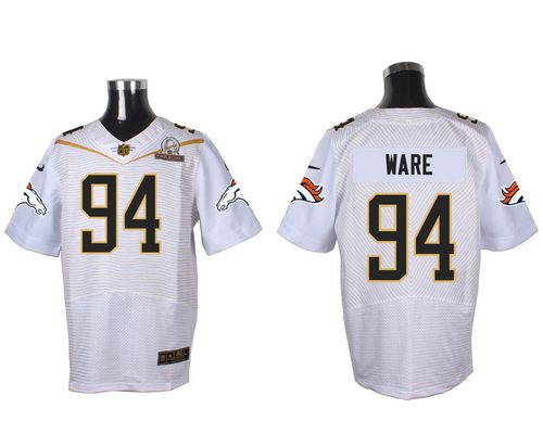  Broncos #94 DeMarcus Ware White 2016 Pro Bowl Men's Stitched NFL Elite Jersey