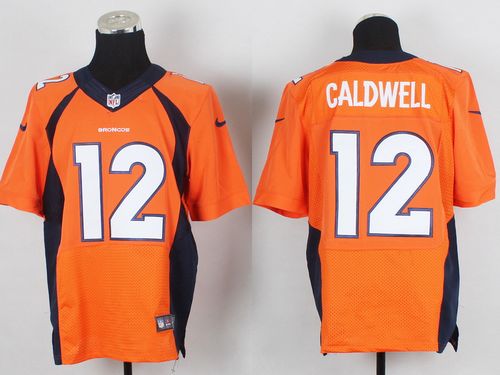  Broncos #12 Andre Caldwell Orange Team Color Men's Stitched NFL New Elite Jersey