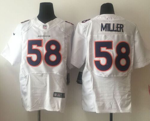  Broncos #58 Von Miller White Men's Stitched NFL Elite Event Jersey