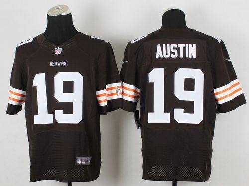  Browns #19 Miles Austin Brown Team Color Men's Stitched NFL Elite Jersey