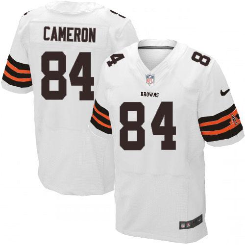  Browns #84 Jordan Cameron White Men's Stitched NFL Elite Jersey