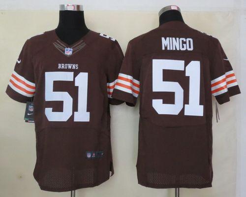  Browns #51 Barkevious Mingo Brown Team Color Men's Stitched NFL Elite Jersey