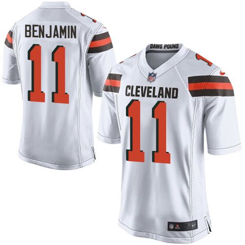  Browns #11 Travis Benjamin White Men's Stitched NFL New Elite Jersey