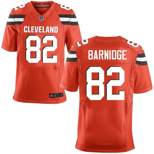 Browns #82 Gary Barnidge Orange Alternate Men's Stitched NFL New Elite Jersey
