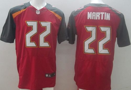  Buccaneers #22 Doug Martin Red Team Color Men's Stitched NFL New Elite Jersey