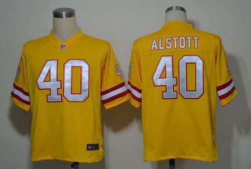  Buccaneers #40 Mike Alstott Orange Alternate Men's Stitched NFL Game Jersey