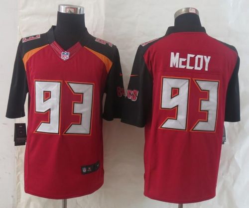  Buccaneers #93 Gerald McCoy Red Team Color Men's Stitched NFL New Limited Jersey