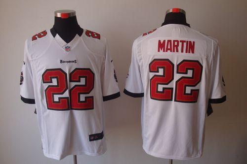  Buccaneers #22 Doug Martin White Men's Stitched NFL Limited Jersey