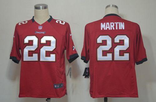  Buccaneers #22 Doug Martin Red Team Color Men's Stitched NFL Game Jersey