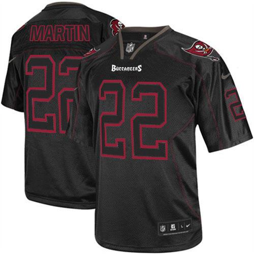  Buccaneers #22 Doug Martin Lights Out Black Men's Stitched NFL Elite Jersey