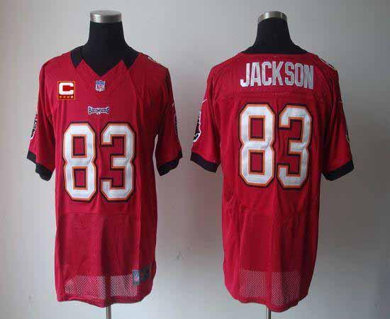  Buccaneers #83 Vincent Jackson Red Team Color With C Patch Men's Stitched NFL Elite Jersey