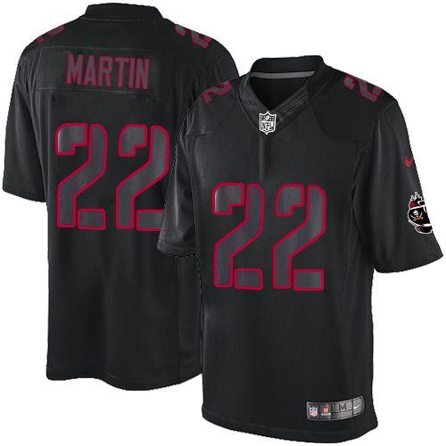  Buccaneers #22 Doug Martin Black Men's Stitched NFL Impact Limited Jersey