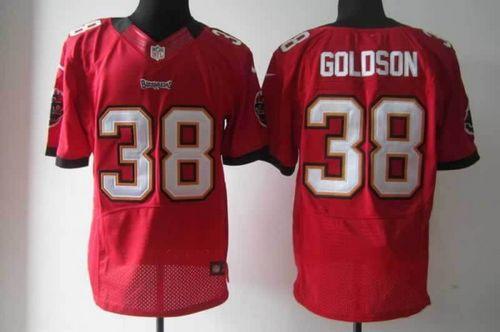  Buccaneers #38 Dashon Goldson Red Team Color Men's Stitched NFL Elite Jersey