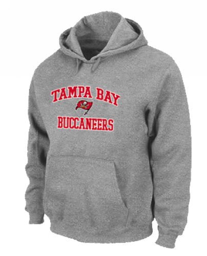 Tampa Bay Buccaneers Heart & Soul Pullover Hoodie Grey