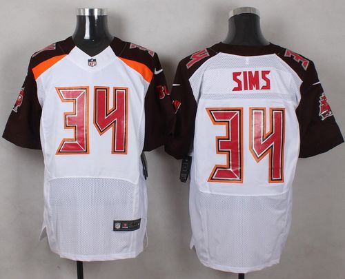  Buccaneers #34 Charles Sims White Men's Stitched NFL New Elite Jersey