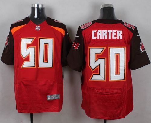  Buccaneers #50 Bruce Carter Red Team Color Men's Stitched NFL New Elite Jersey