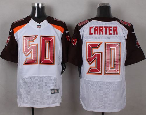  Buccaneers #50 Bruce Carter White Men's Stitched NFL New Elite Jersey