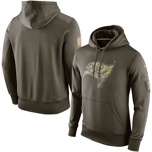 Men's Tampa Bay Buccaneers  Olive Salute To Service KO Performance Hoodie