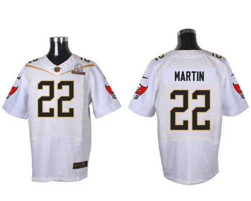  Buccaneers #22 Doug Martin White 2016 Pro Bowl Men's Stitched NFL Elite Jersey